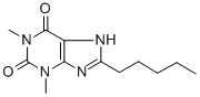 8-Pentyltheophyline 结构式