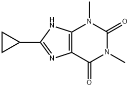 8-cyclopropyltheophylline 结构式