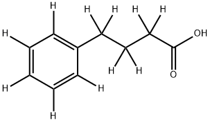 4-PHENYLBUTYRIC-D11 ACID 结构式