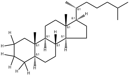 胆甾烷-D6 结构式
