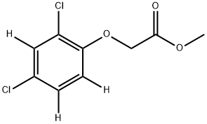 (4,6-6-二氯苯氧基-2,3,5-d3)-乙酸甲酯 结构式