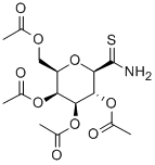 C-(2,3,4,6-TETRA-O-ACETYL-BETA-D-GALACTOPYRANOSYL) THIOFORMAMIDE 结构式
