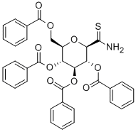 C-(2,3,4,6-TETRA-O-BENZOYL-BETA-D-GLUCOPYRANOSYL) THIOFORMAMIDE 结构式