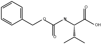 N-苄氧羰基-DL-缬氨酸 结构式