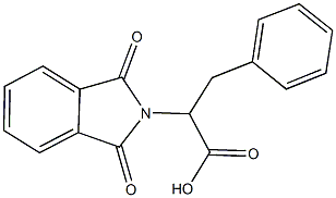 2-(1,3-Dioxo-1,3-dihydro-2H-isoindol-2-yl)-3-phenylpropanoic acid 结构式