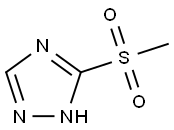 3-(甲基磺酰基)-1H-1,2,4-三唑 结构式