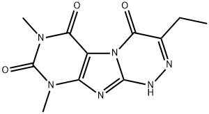 [1,2,4]Triazino[3,4-f]purine-4,6,8(1H,7H,9H)-trione,  3-ethyl-7,9-dimethyl- 结构式