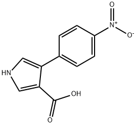 4-(4-NITROPHENYL)-1H-PYRROLE-3-CARBOXYLIC ACID 结构式