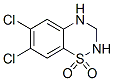 6,7-Dichloro-3,4-dihydro-2H-1,2,4-benzothiadiazine 1,1-dioxide 结构式