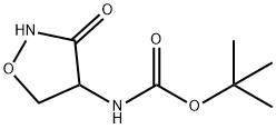 (3-氧代异噁唑烷-4-基)氨基甲酸叔丁酯 结构式