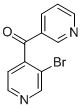 (3-Bromo-4-pyridinyl)-3-pyridinyl-methanone, 结构式