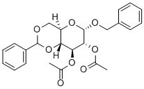 BENZYL 2,3-DI-O-ACETYL-4,6-O-BENZYLIDEN-ALPHA-D-GLUCOPYRANOSIDE 结构式