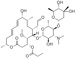 Leucomycin V 3-propanoate 结构式