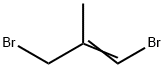 1,3-Dibromo-2-methyl-1-propene 结构式