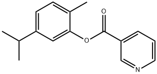 5-isopropyl-o-tolyl nicotinate 结构式