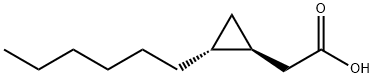 2-Hexyl-1-cyclopropaneacetic acid 结构式