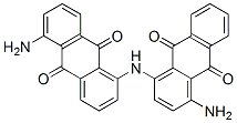 1-amino-4-[(5-amino-9,10-dihydro-9,10-dioxo-1-anthryl)amino]anthraquinone 结构式