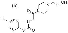 5-Chloro-3-(2-(4-(2-hydroxyethyl)piperazin-1-yl)-2-oxoethyl)benzo[d]thiazol-2(3H)-one hydrochloride