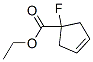 3-Cyclopentene-1-carboxylicacid,1-fluoro-,ethylester(9CI) 结构式