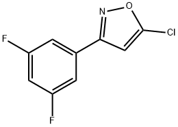 5-氯-3-(3,5-二氟苯基)异恶唑 结构式