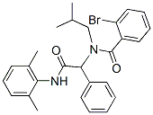 Benzeneacetamide, alpha-[(2-bromobenzoyl)(2-methylpropyl)amino]-N-(2,6-dimethylphenyl)- (9CI) 结构式