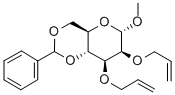 Methyl 2,3-O-Diallyl-4,6-O-Benzylidene-a-D-Mannopyranoside 结构式