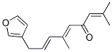 (5E,7E)-9-(3-Furyl)-2,6-dimethyl-2,5,7-nonatrien-4-one 结构式