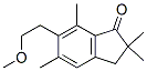 2,3-Dihydro-6-(2-methoxyethyl)-2,2,5,7-tetramethyl-1H-inden-1-one 结构式