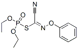 Thiophosphoric acid O,O-diethyl S-[phenoxyimino(cyano)methyl] ester 结构式