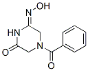 1-Benzoyl-5-(hydroxyimino)piperazin-3-one 结构式