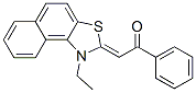 2-(1-ethylnaphtho[1,2-d]thiazol-2(1H)-ylidene)-1-phenylethan-1-one 结构式