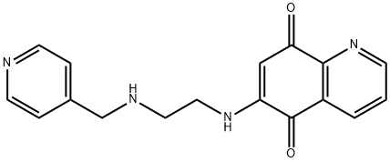 6-[[2-[(4-Pyridinylmethyl)amino]ethyl]amino]-5,8-quinolinedione 结构式