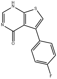 5-(4-氟苯基)-3H-噻吩并[2,3-D]-嘧啶-4-酮 结构式