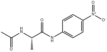 N-乙酰基-L-丙氨酸对硝基苯酰 结构式