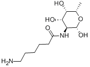 N-(E-氨基己酰基)-Β-L-呋喃吡喃糖基胺 结构式