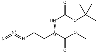 N-Boc-2-amino-4-azido-butanoic Acid Methyl Ester 结构式