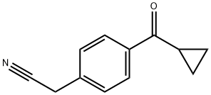 4-(环丙基羰基)苯乙腈 结构式