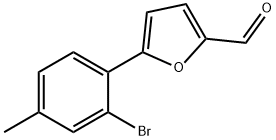 5-(2-溴-4-甲基苯基)-2-FUR醛 结构式