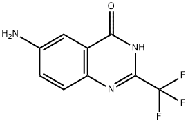 6-氨基-2-(三氟甲基)喹唑啉-4(3H)-酮 结构式