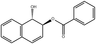 (1S,2S)-反式-1-羟基-1,2-二氢-2-苯甲酸萘酯 结构式