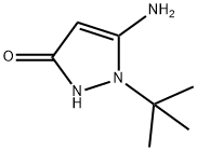 5 -氨基- 1 -叔丁基-1H -吡唑- 3-醇 结构式