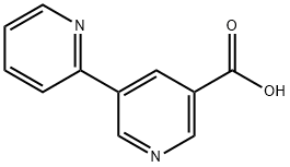 5-(吡啶-2-基)吡啶-3-羧酸 结构式