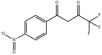 4,4,4-trifluoro-1-(4-nitrophenyl)butane-1,3-dione 结构式