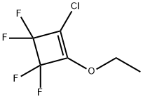 2-Chloro-3,3,4,4-tetrafluoro-1-cyclobuten-1-yl(ethyl) ether 结构式