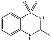 2H-1,2,4-Benzothiadiazine, 3,4-dihydro-3-methyl-, 1,1-dioxide 结构式