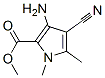 1H-Pyrrole-2-carboxylicacid,3-amino-4-cyano-1,5-dimethyl-,methylester 结构式