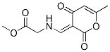 Glycine, N-[(6-methyl-2,4-dioxo-2H-pyran-3(4H)-ylidene)methyl]-, methyl ester (9CI) 结构式