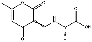 Alanine, N-[(6-methyl-2,4-dioxo-2H-pyran-3(4H)-ylidene)methyl]- (9CI) 结构式