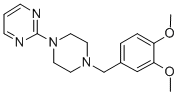 2-(4-Veratryl-1-piperazinyl)pyrimidine 结构式