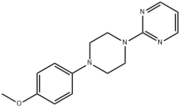 2-[4-(p-Methoxyphenyl)-1-piperazinyl]pyrimidine 结构式